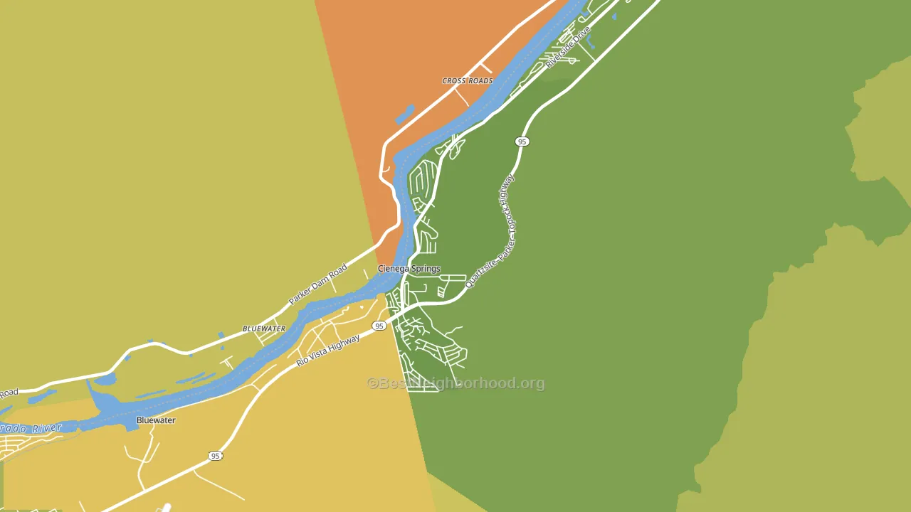 Cienega Springs, AZ block-group voter-turnout map