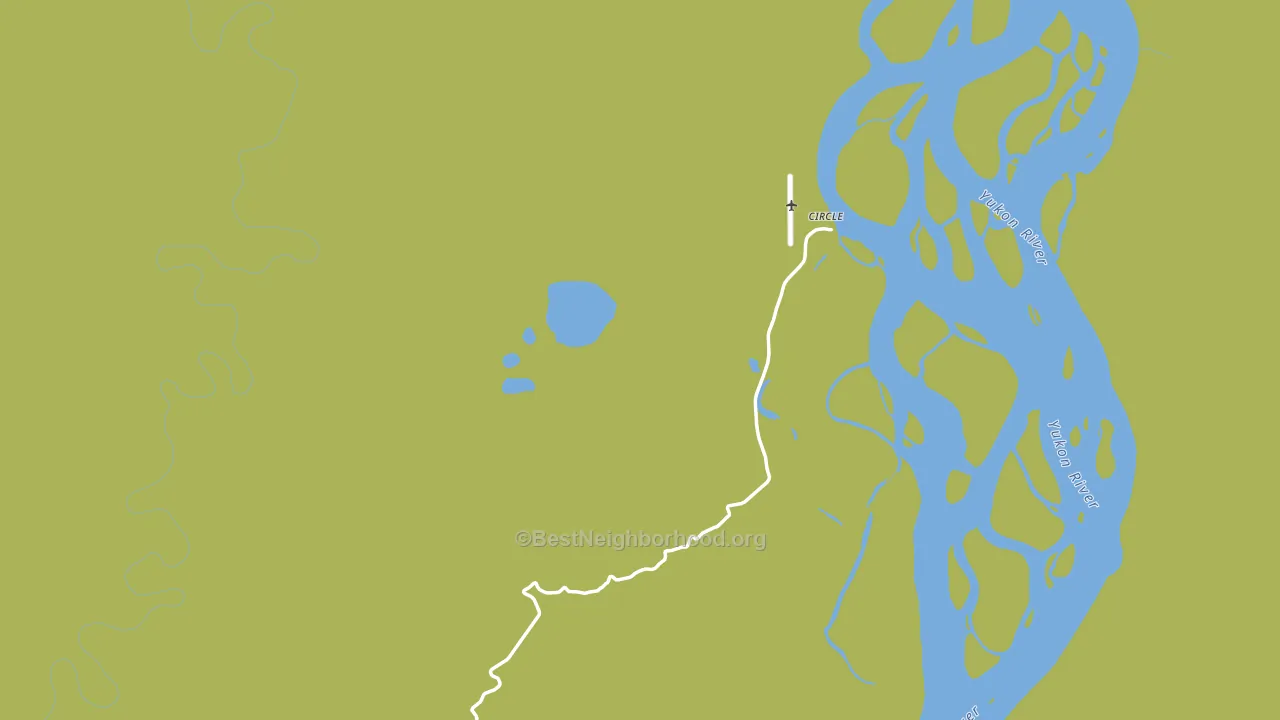 Circle, AK block-group voter-turnout map