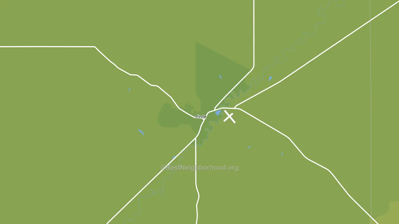 Circle, MT block-group voter-turnout map