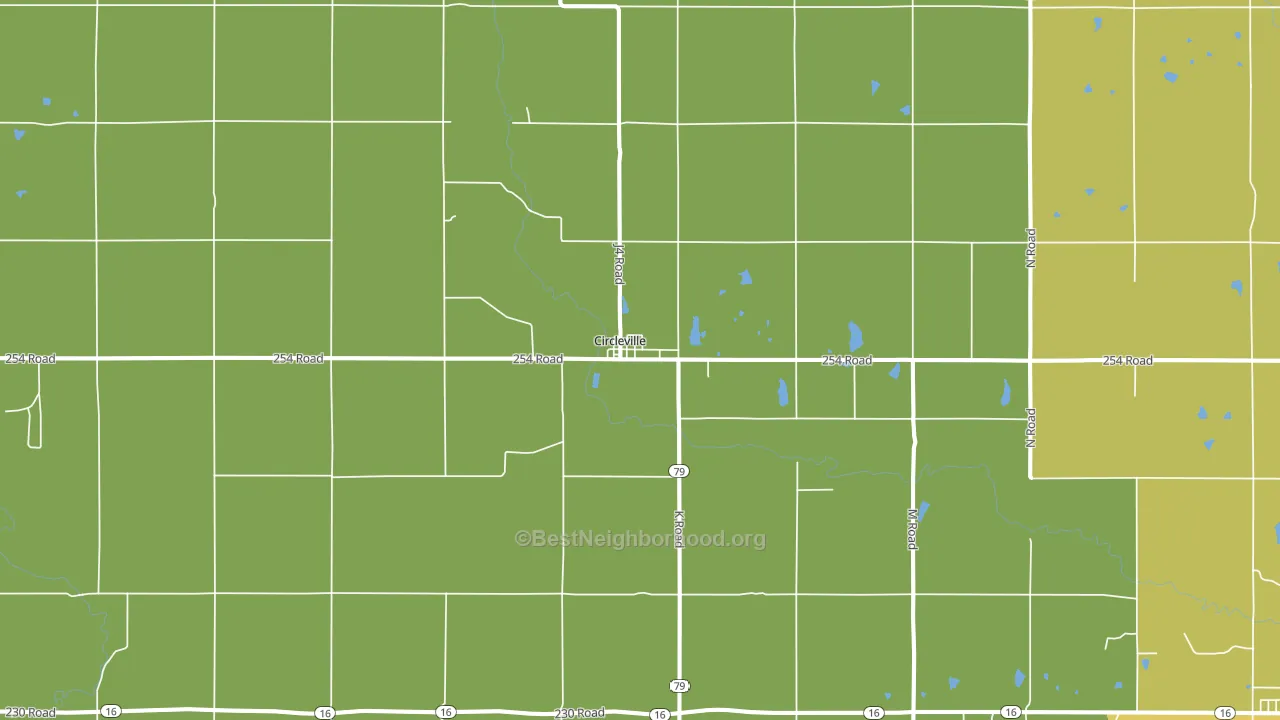Circleville, KS block-group voter-turnout map