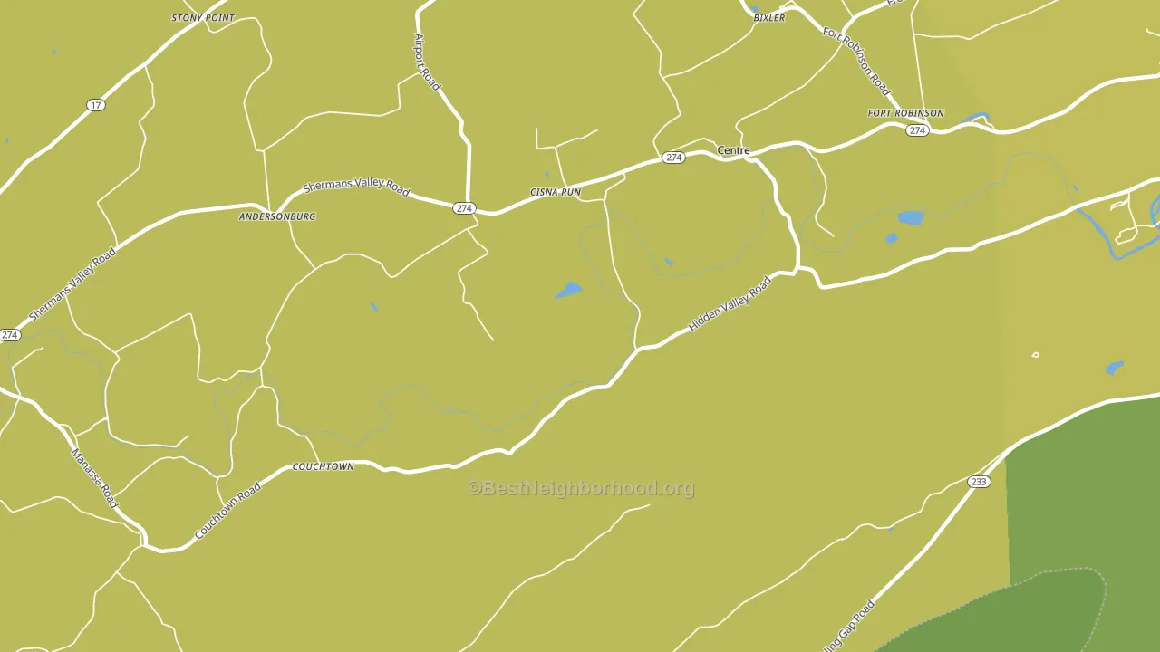 Cisna Run, PA block-group voter-turnout map