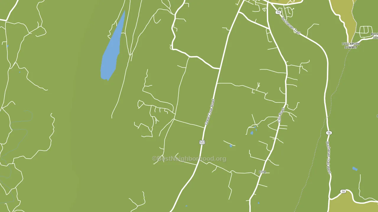 Cito, PA block-group voter-turnout map