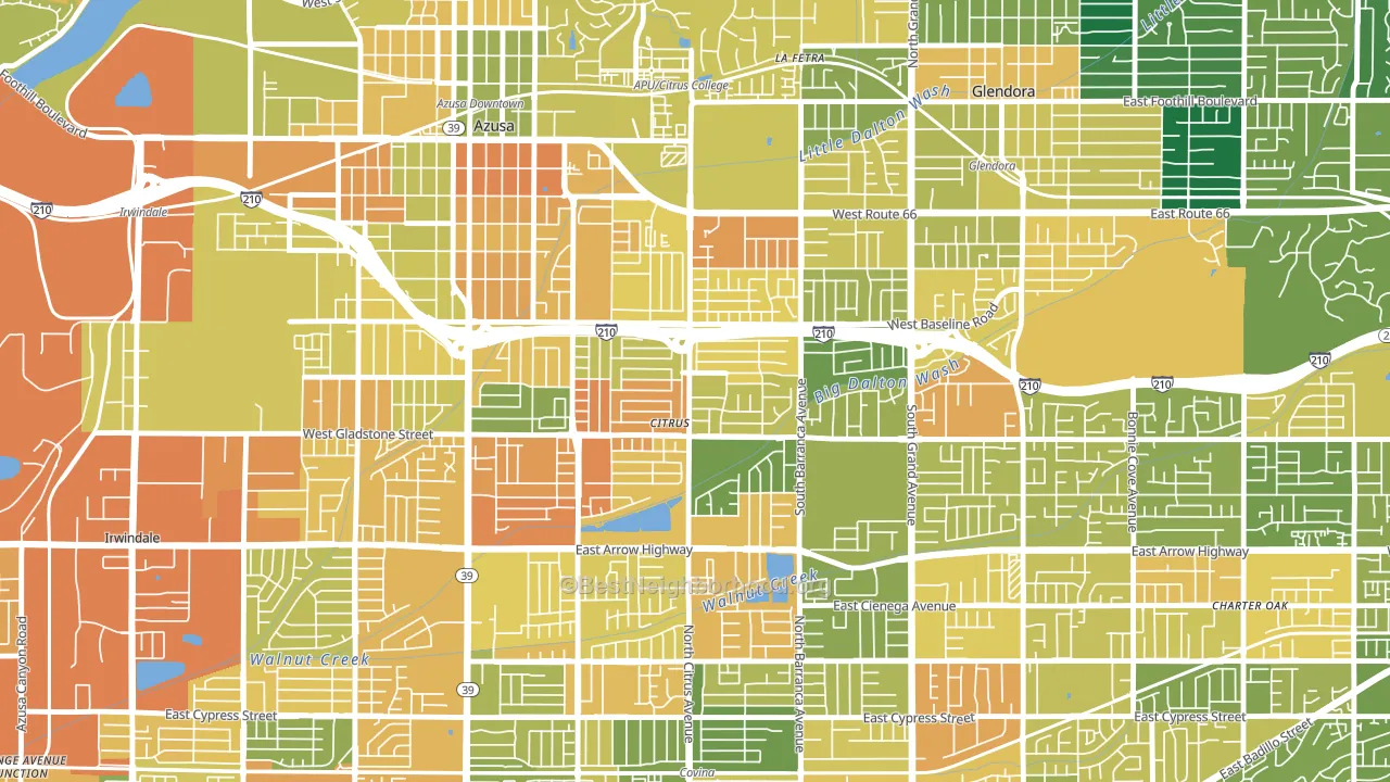 Citrus, CA block-group voter-turnout map