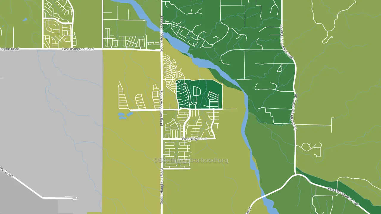 Civano, Tucson, AZ block-group voter-turnout map