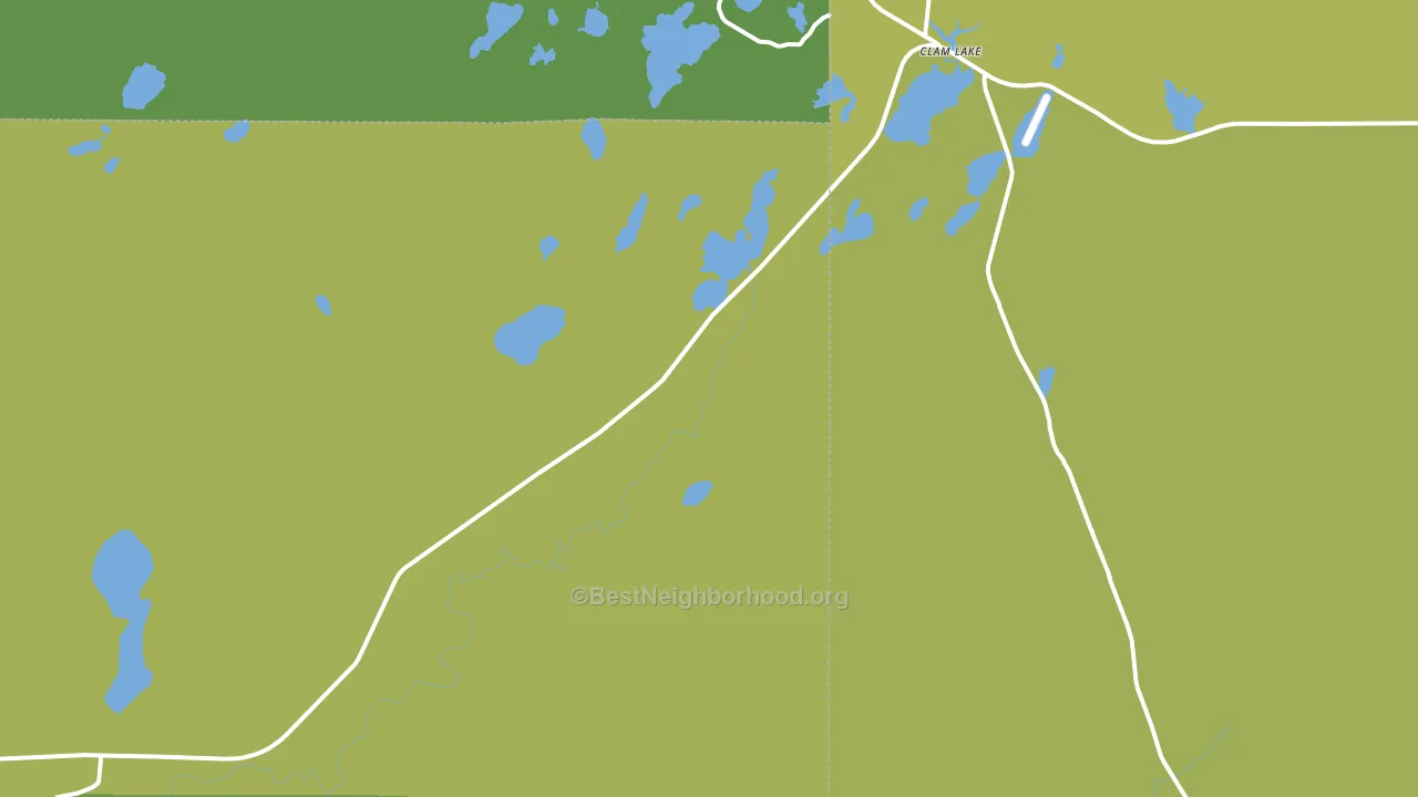 Clam Lake, WI block-group voter-turnout map