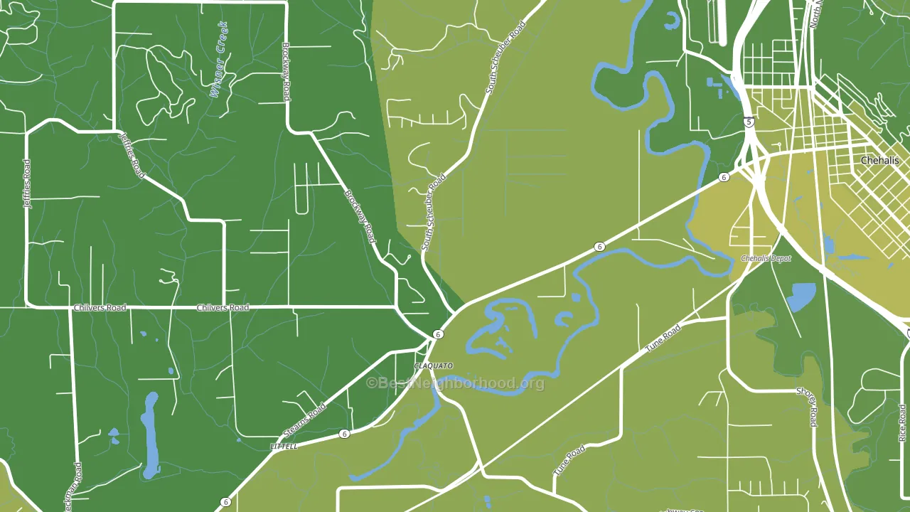 Claquato, WA block-group voter-turnout map