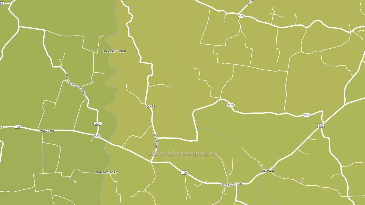 Clare, KY block-group voter-turnout map