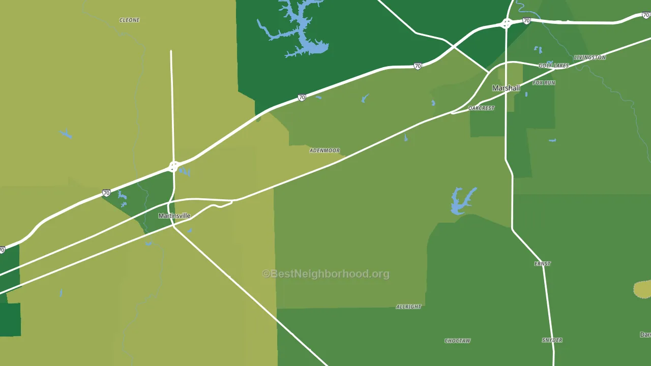 Clark County, IL block-group voter-turnout map
