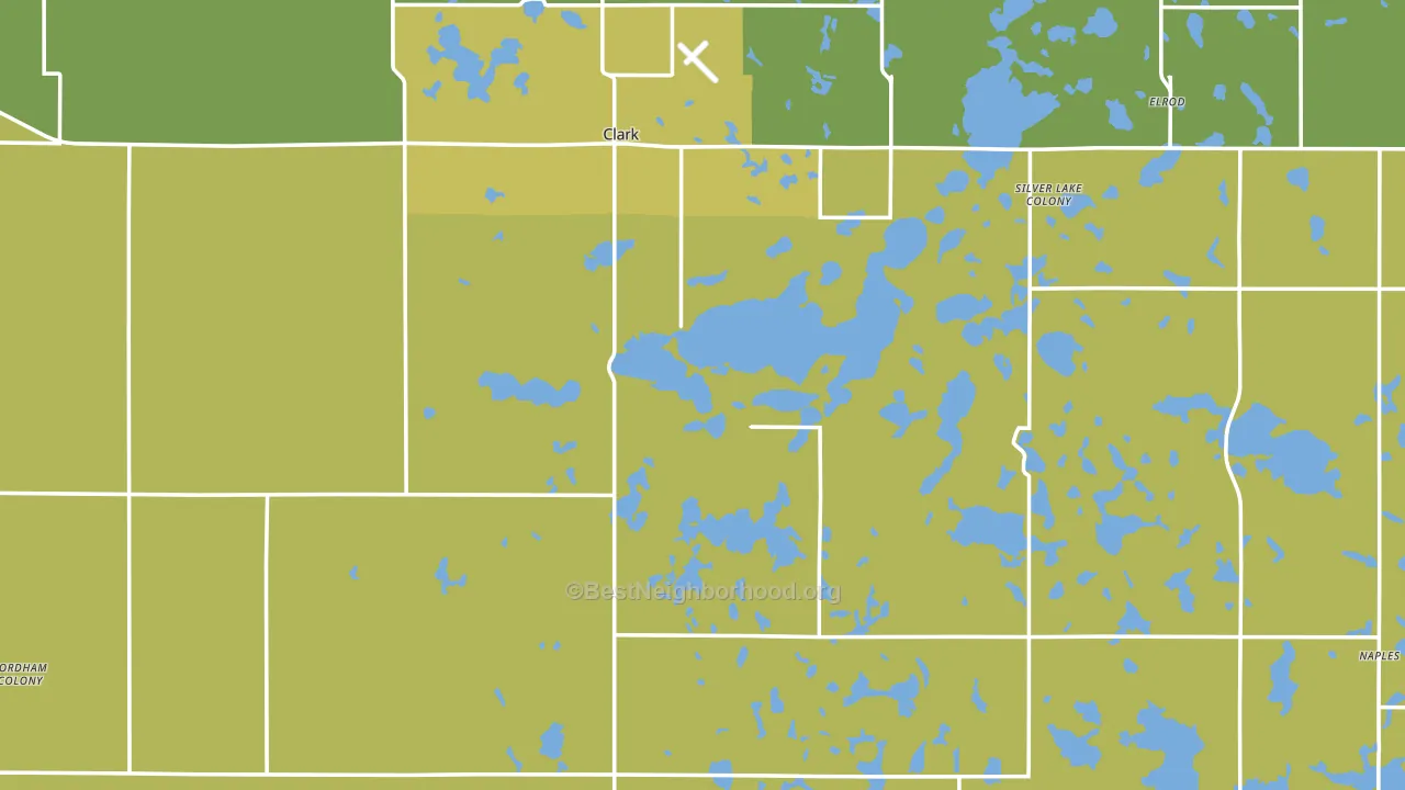 Clark County, SD block-group voter-turnout map