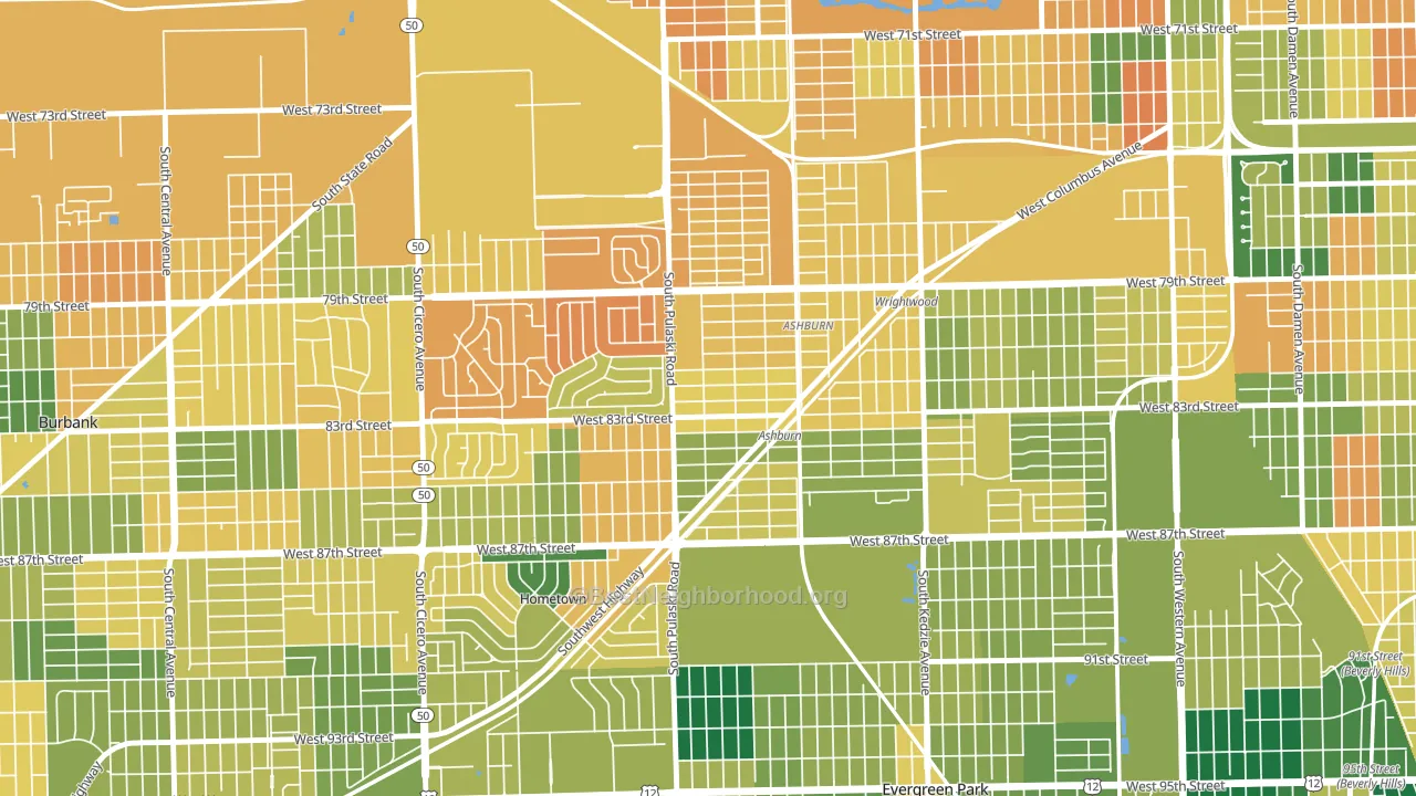 Clarkdale, Chicago, IL block-group voter-turnout map