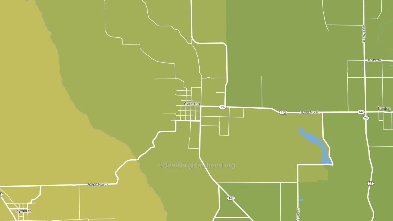 Clarkston, UT block-group voter-turnout map