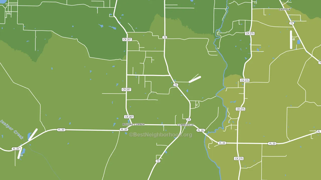 Clarksville, FL block-group voter-turnout map