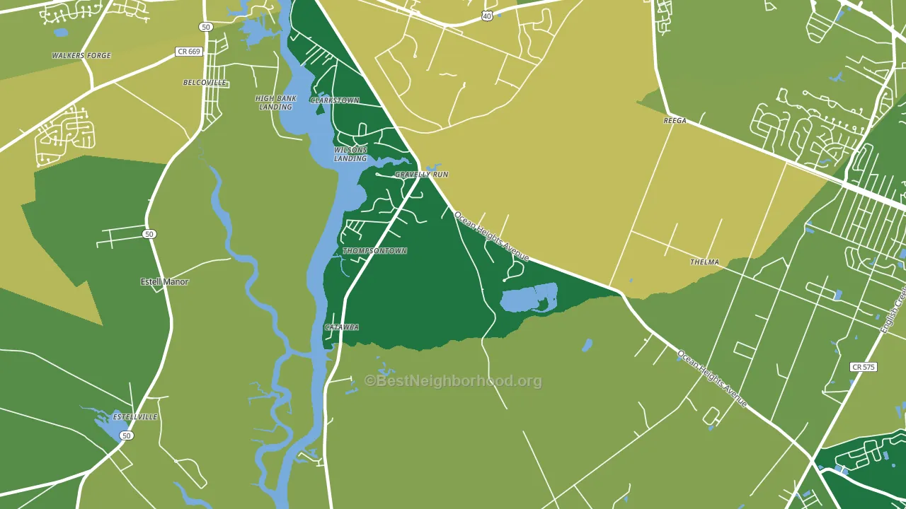 Clarktown, NJ block-group voter-turnout map