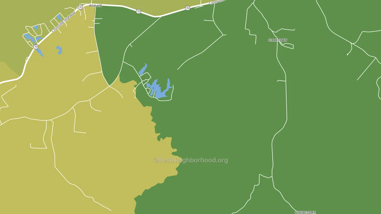 Clarktown, TN block-group voter-turnout map