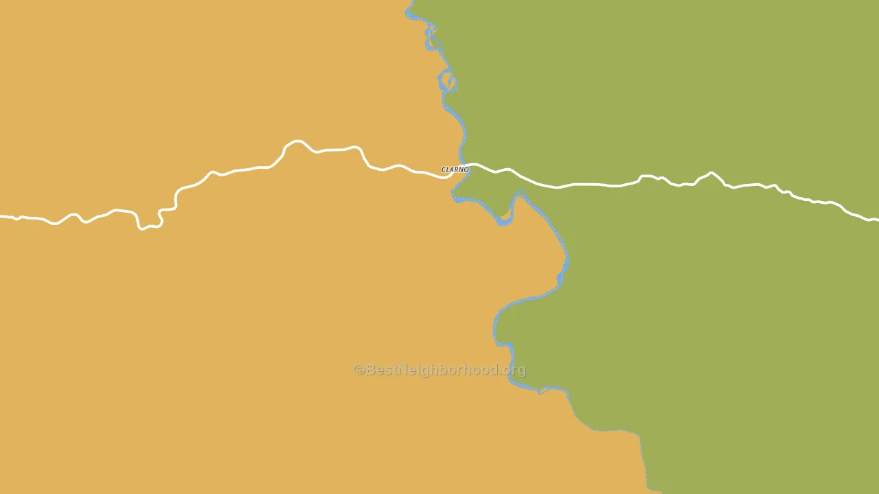 Clarno, OR block-group voter-turnout map