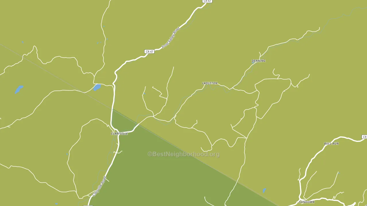 Claryville, NY block-group voter-turnout map