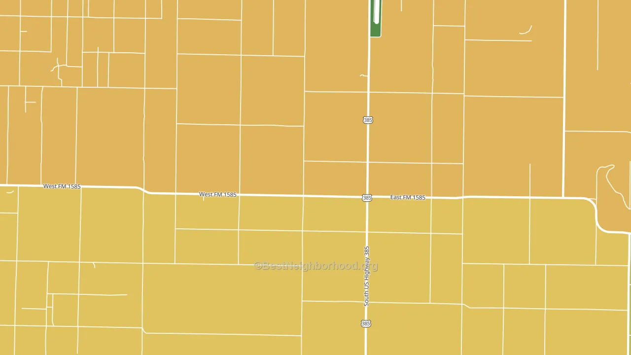 Clauene, TX block-group voter-turnout map