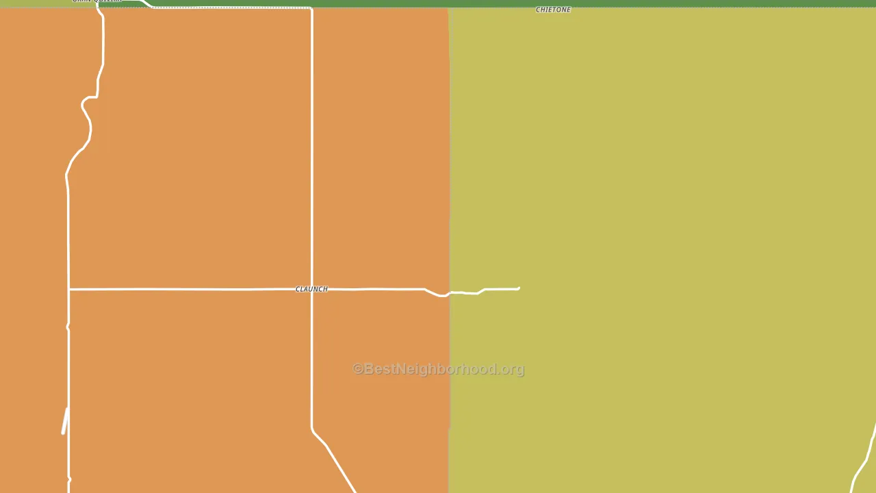 Claunch, NM block-group voter-turnout map