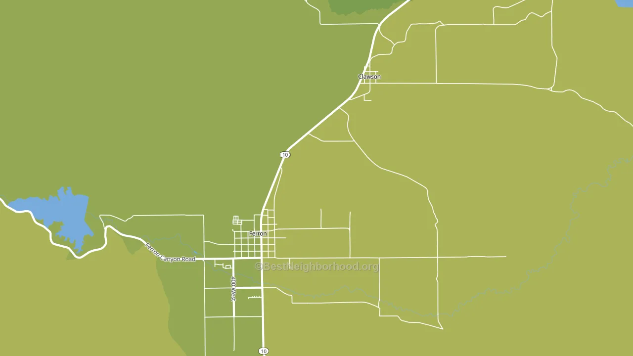 Clawson, UT block-group voter-turnout map