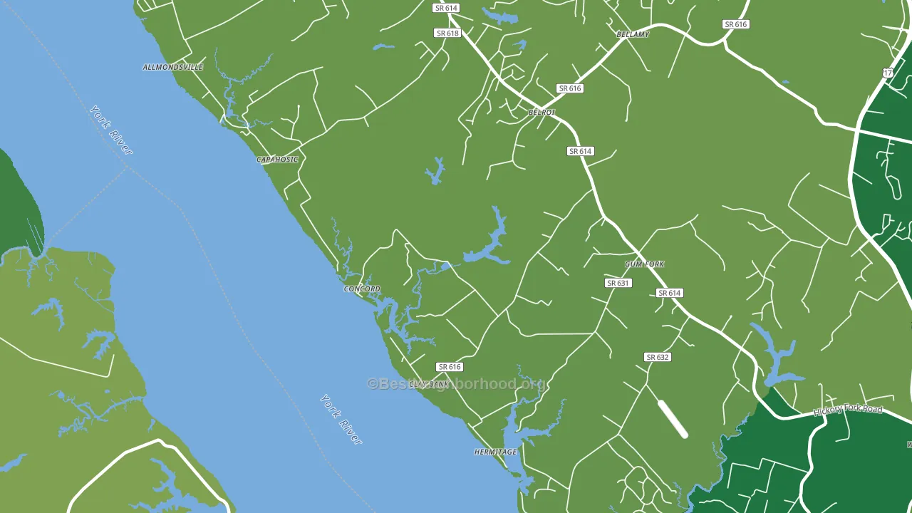 Clay Bank, VA block-group voter-turnout map
