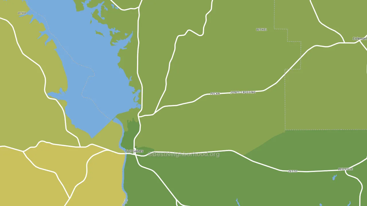 Clay County, GA block-group voter-turnout map