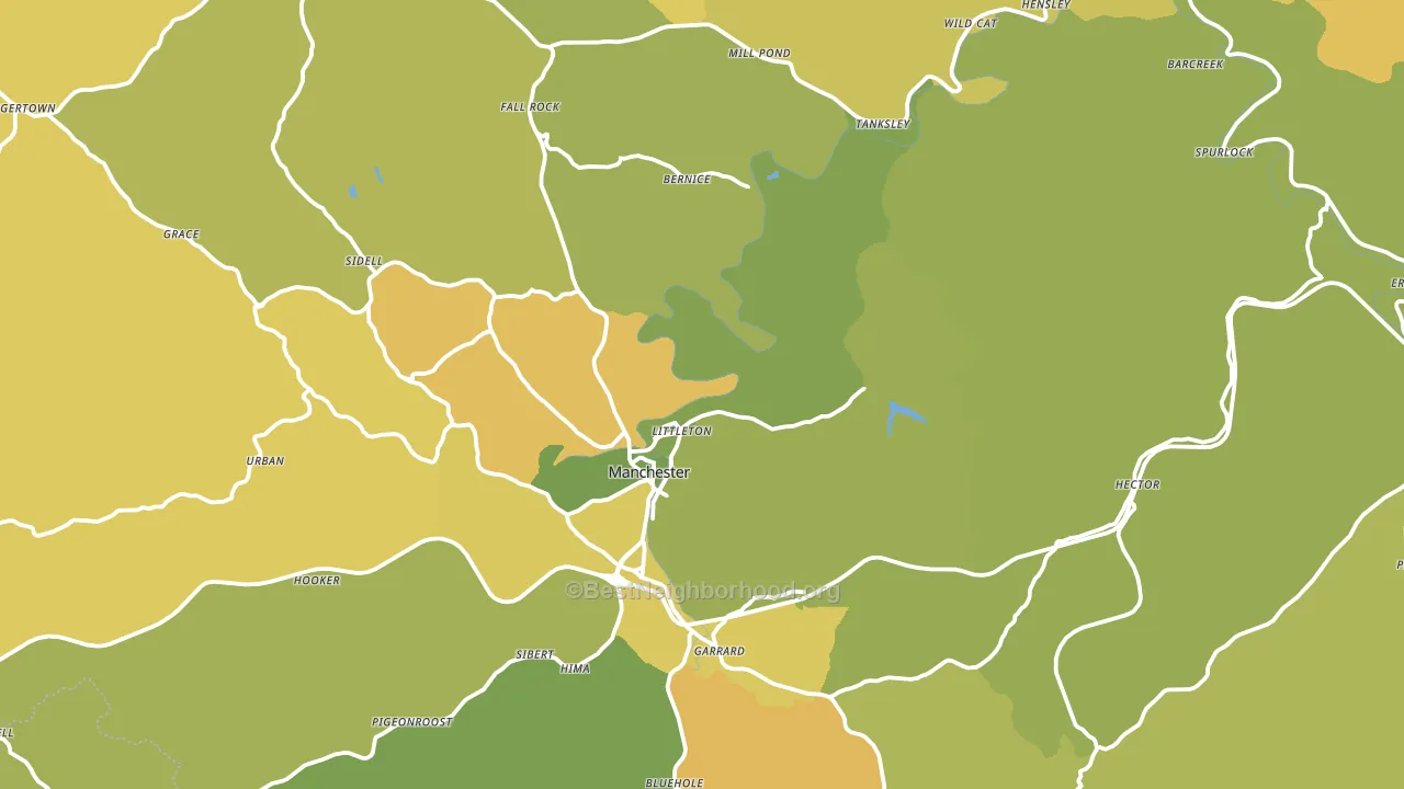 Clay County, KY block-group voter-turnout map