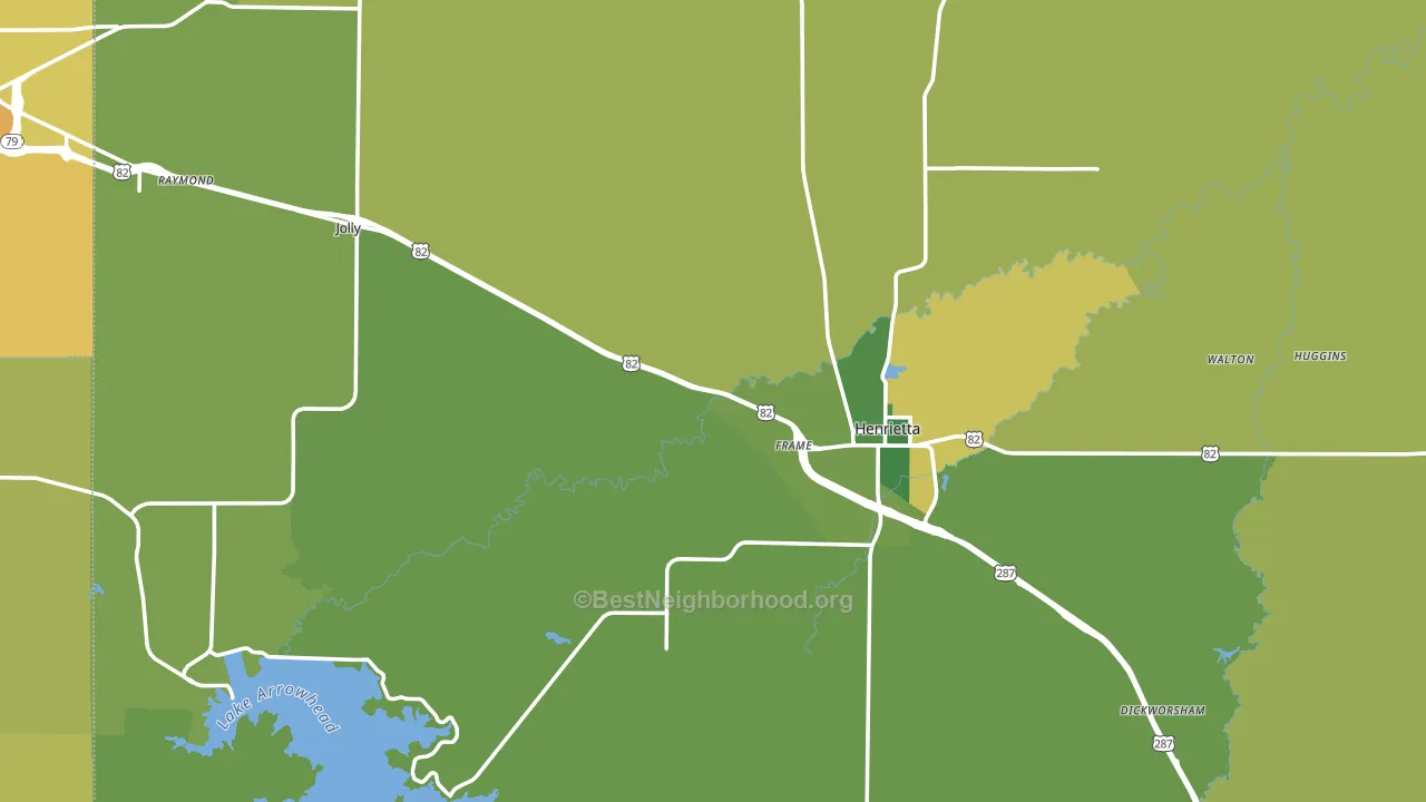 Clay County, TX block-group voter-turnout map