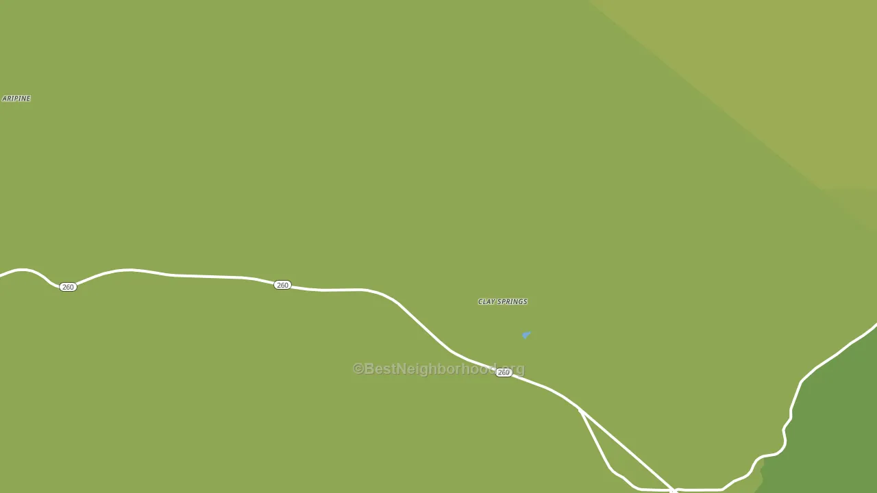 Clay Springs, AZ block-group voter-turnout map