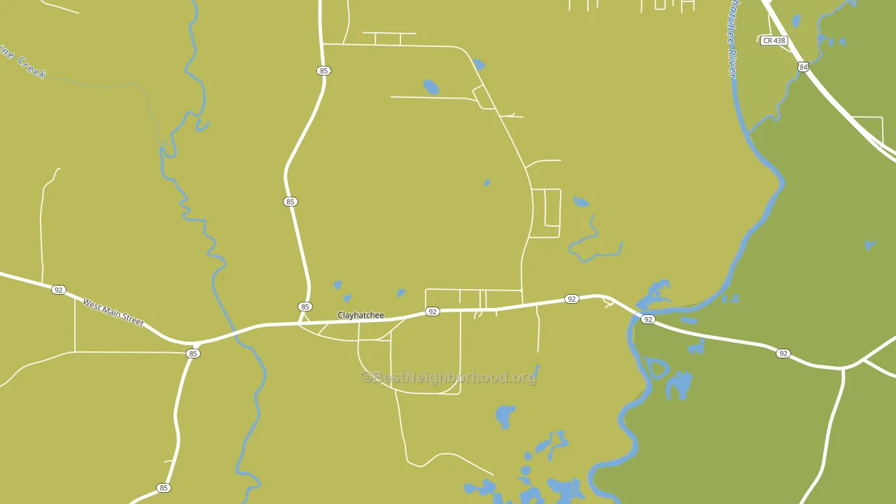 Clayhatchee, AL block-group voter-turnout map