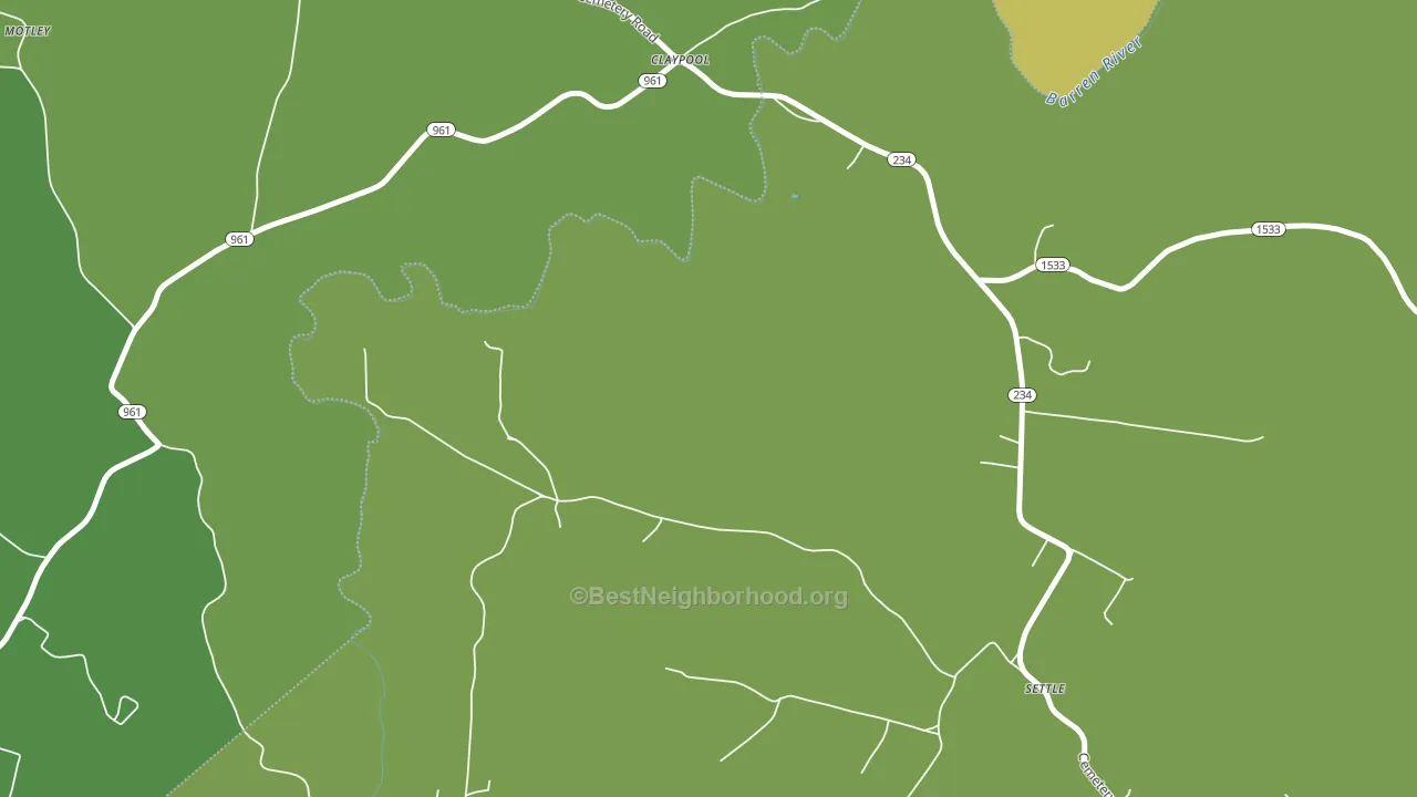 Claypool, KY block-group voter-turnout map