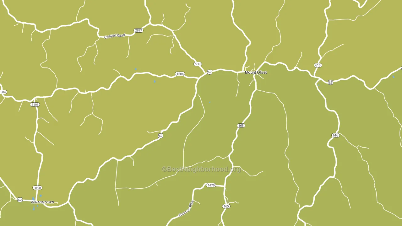Claysville, KY block-group voter-turnout map
