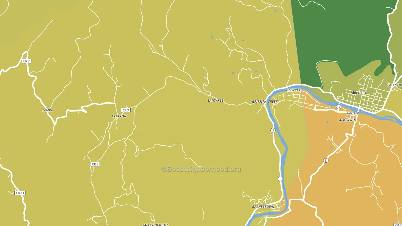 Clayton, WV block-group voter-turnout map