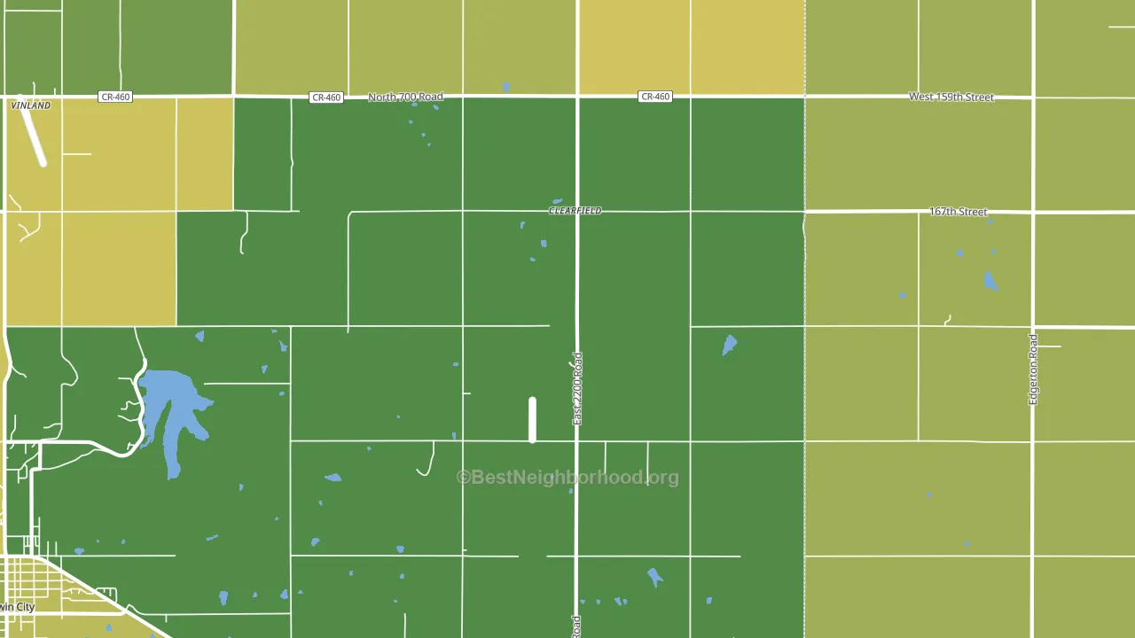 Clearfield, KS block-group voter-turnout map