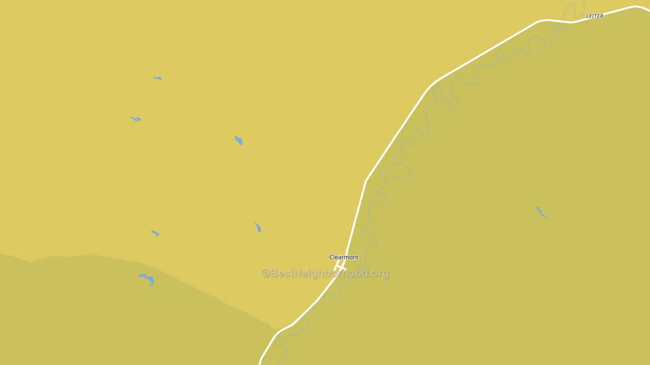 Clearmont, WY block-group voter-turnout map