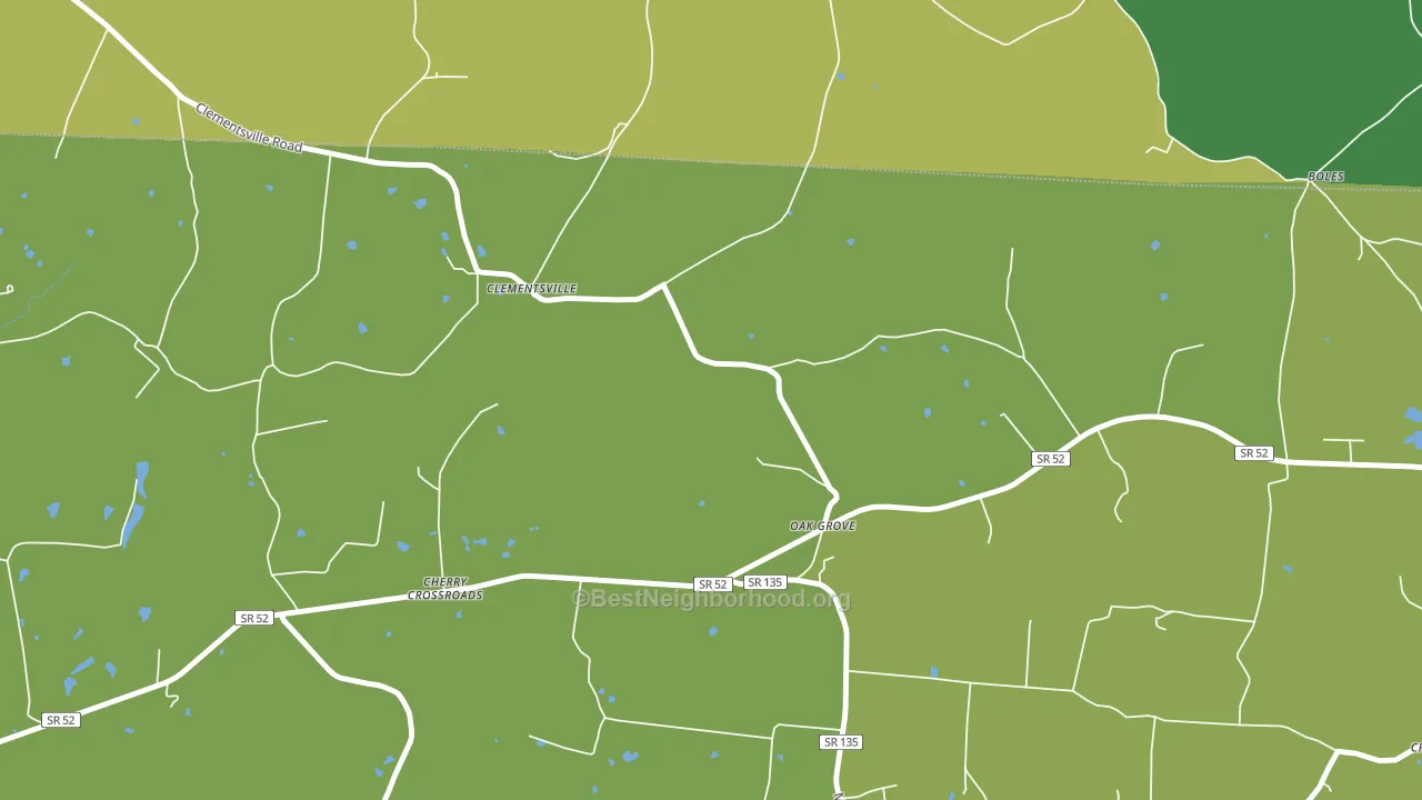 Clementsville, TN block-group voter-turnout map