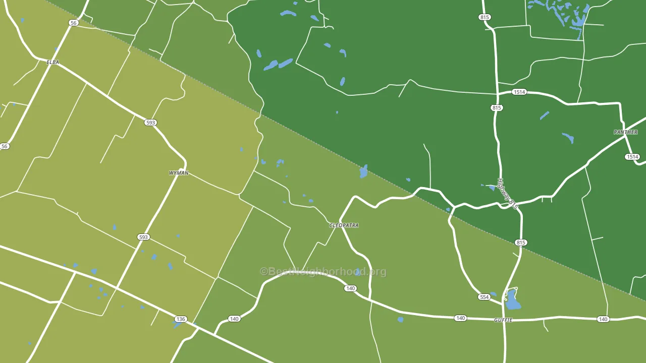 Cleopatra, KY block-group voter-turnout map