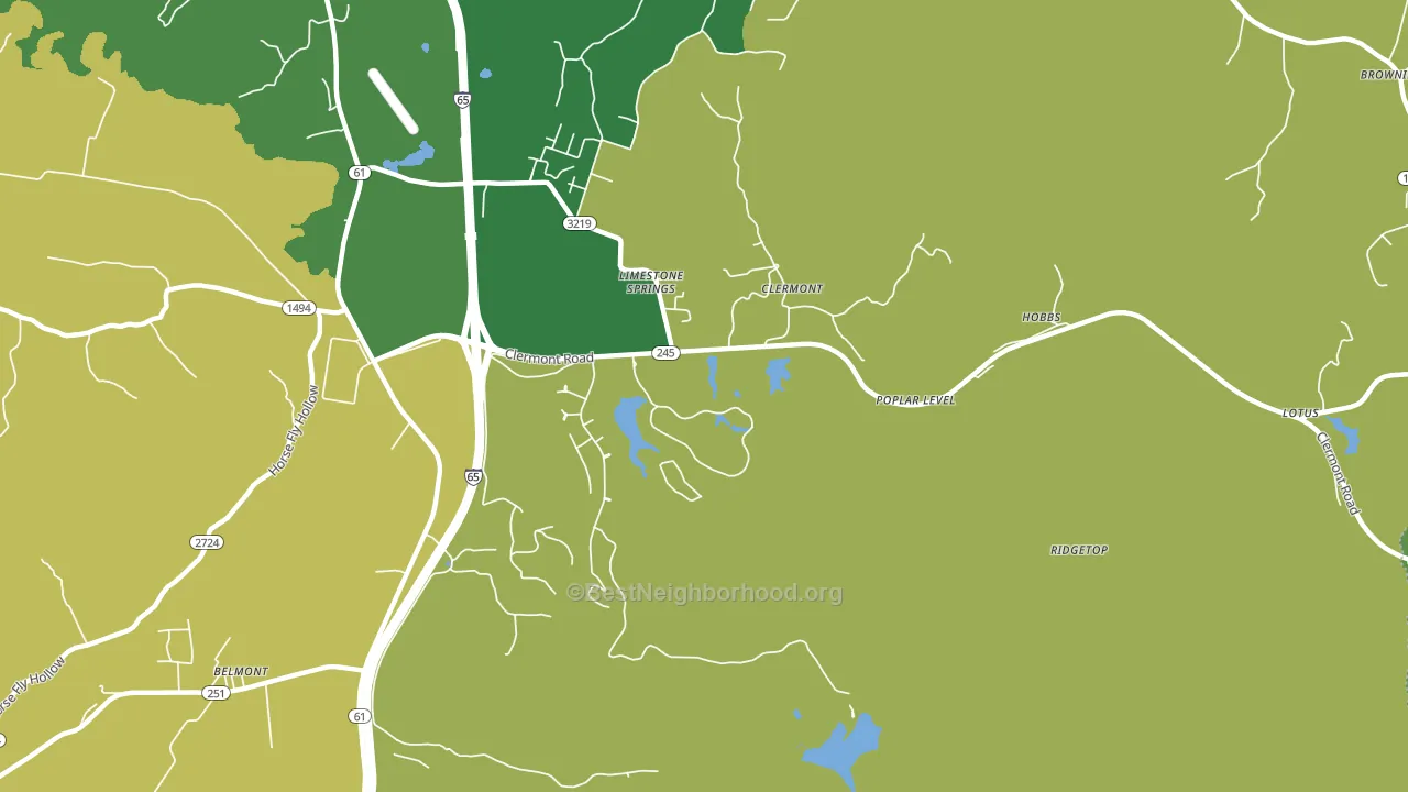 Clermont, KY block-group voter-turnout map