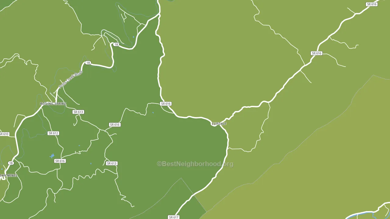 Clifdale, VA block-group voter-turnout map