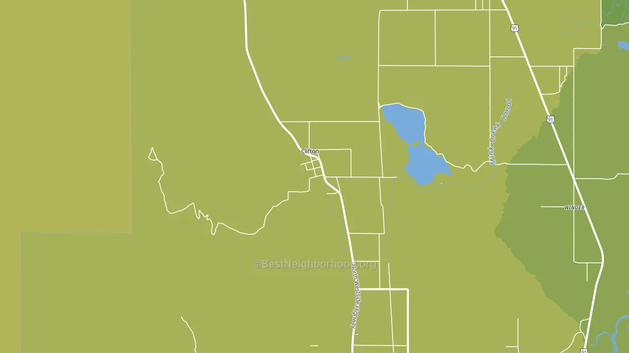 Clifton, ID block-group voter-turnout map