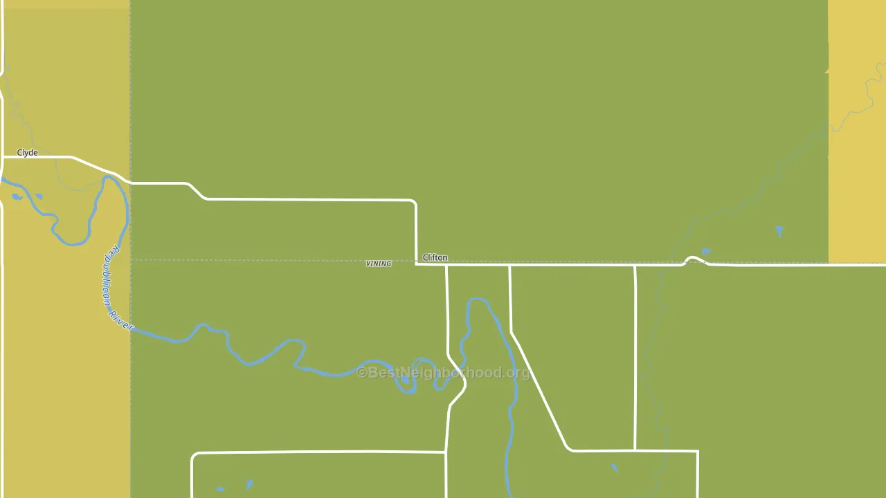 Clifton, KS block-group voter-turnout map