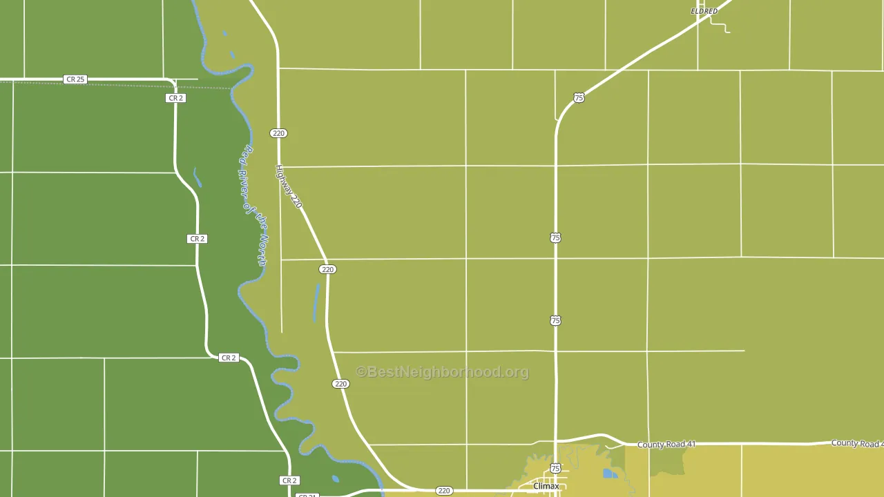 Climax, MN block-group voter-turnout map