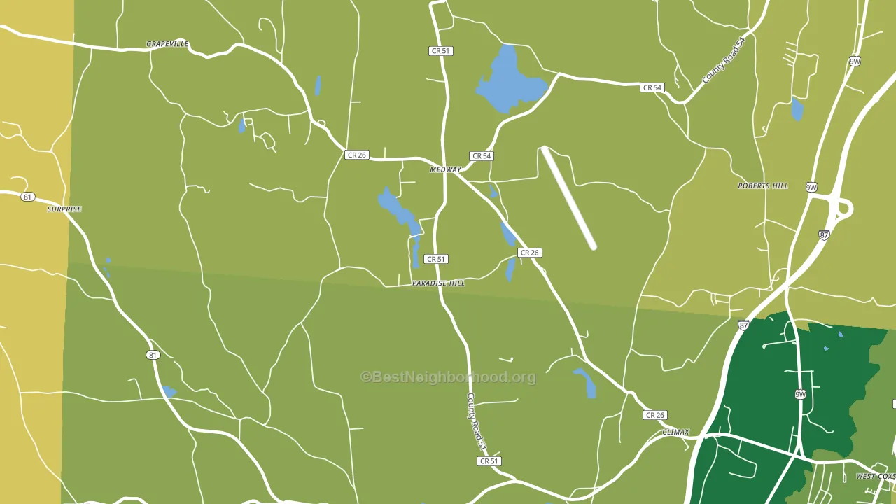 Climax, NY block-group voter-turnout map