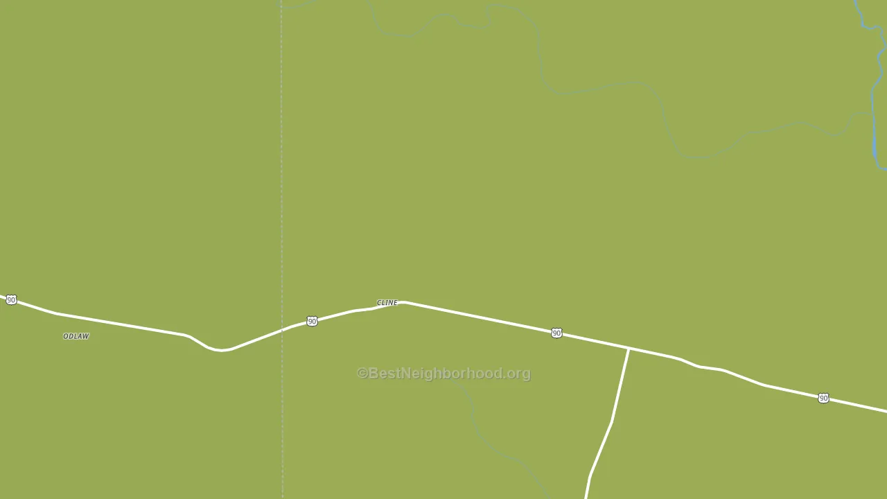Cline, TX block-group voter-turnout map