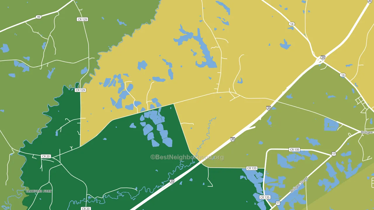 Clinton, AL block-group voter-turnout map