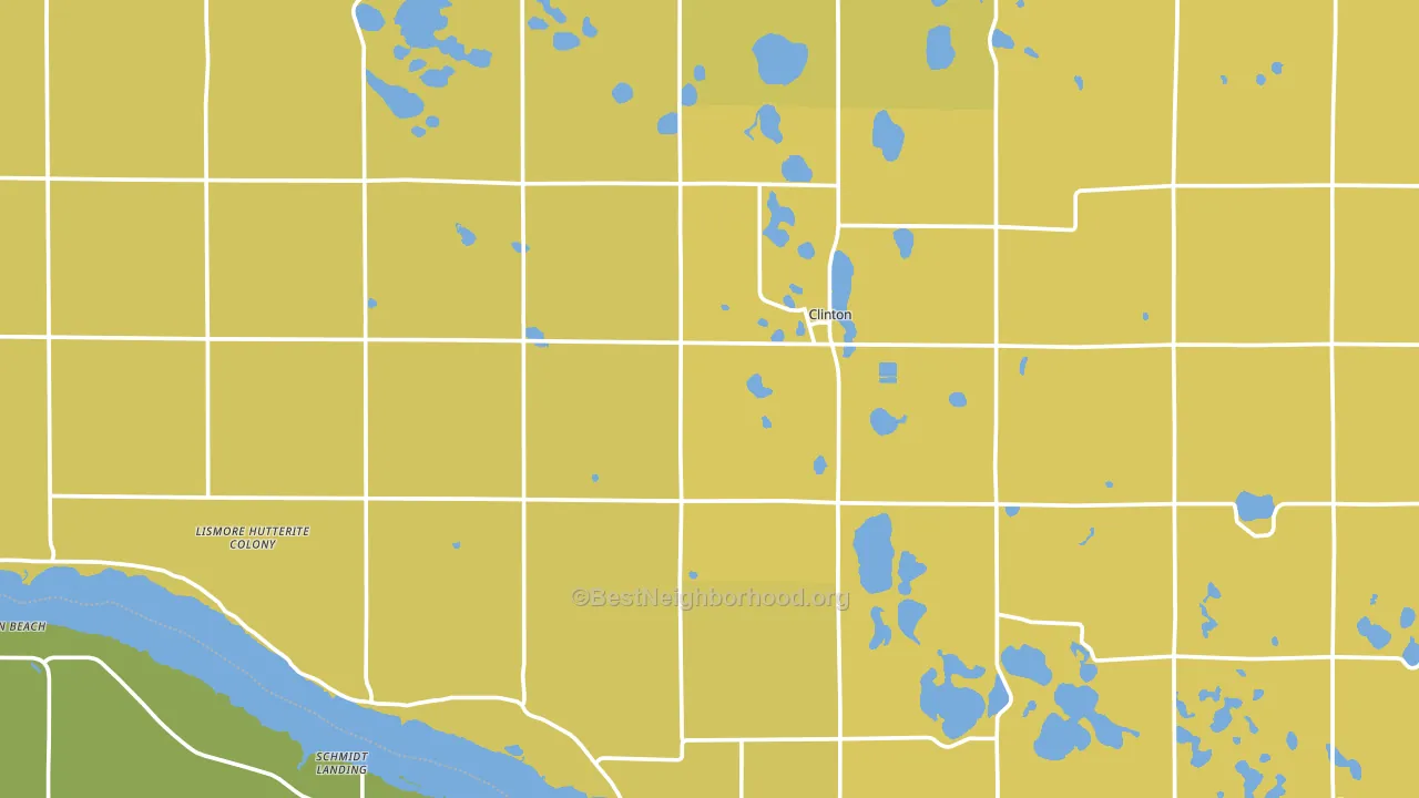 Clinton, MN block-group voter-turnout map
