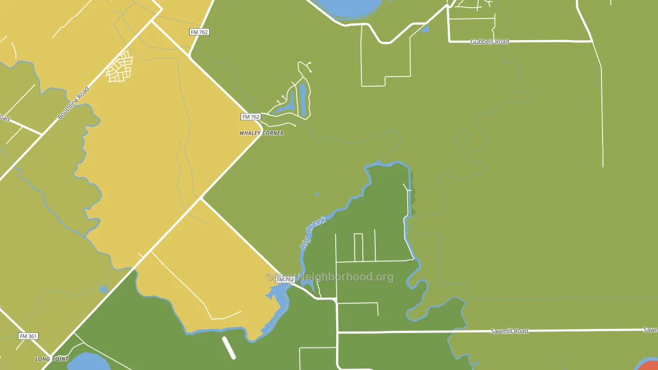 Clodine, TX block-group voter-turnout map