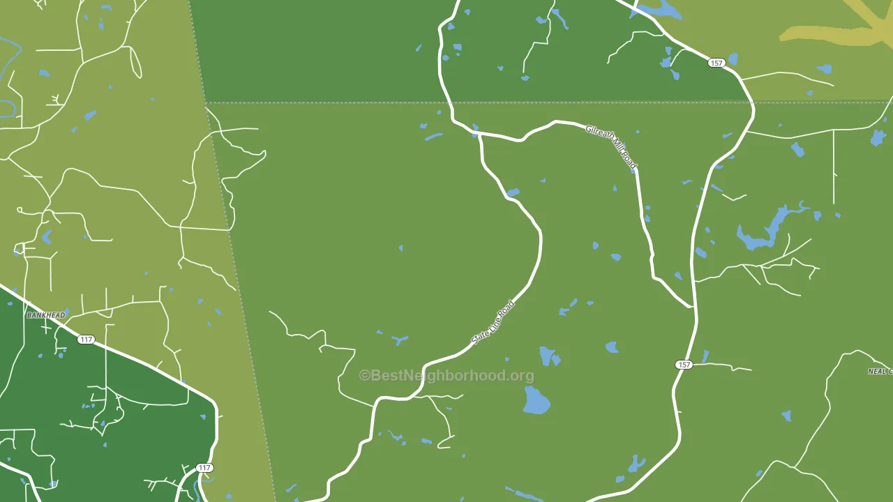 Cloudland, GA block-group voter-turnout map