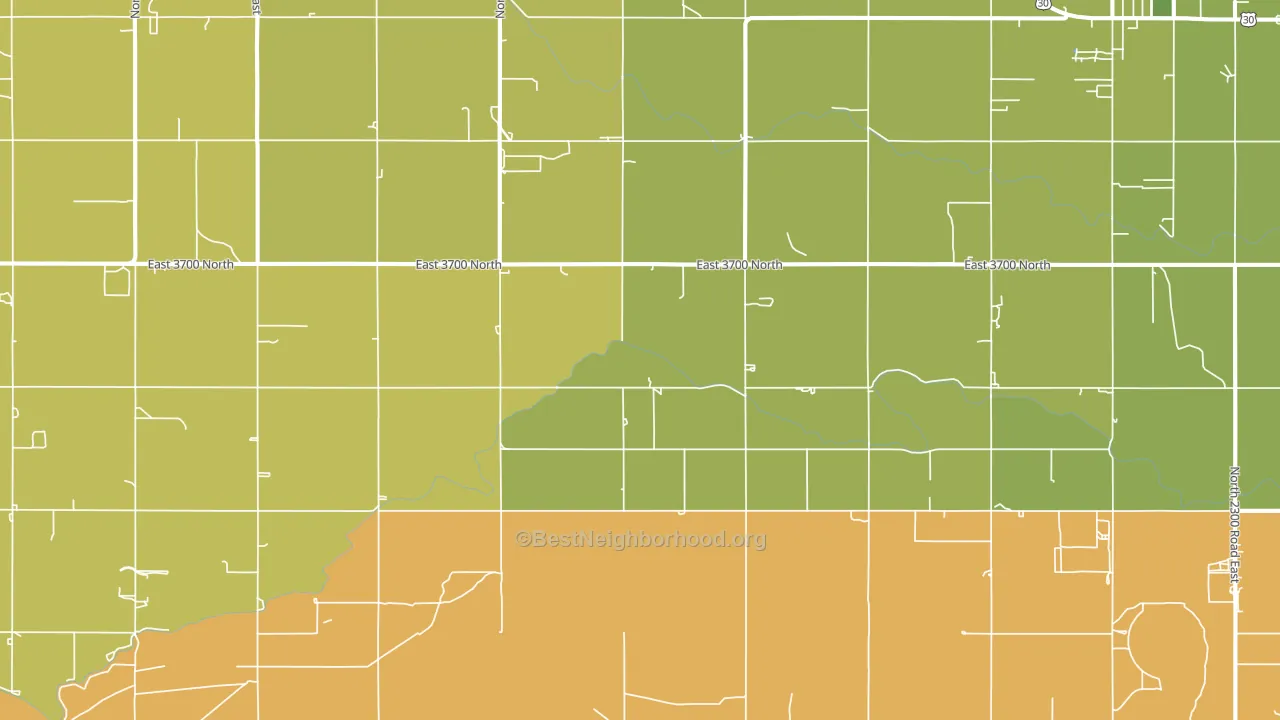 Clover, ID block-group voter-turnout map
