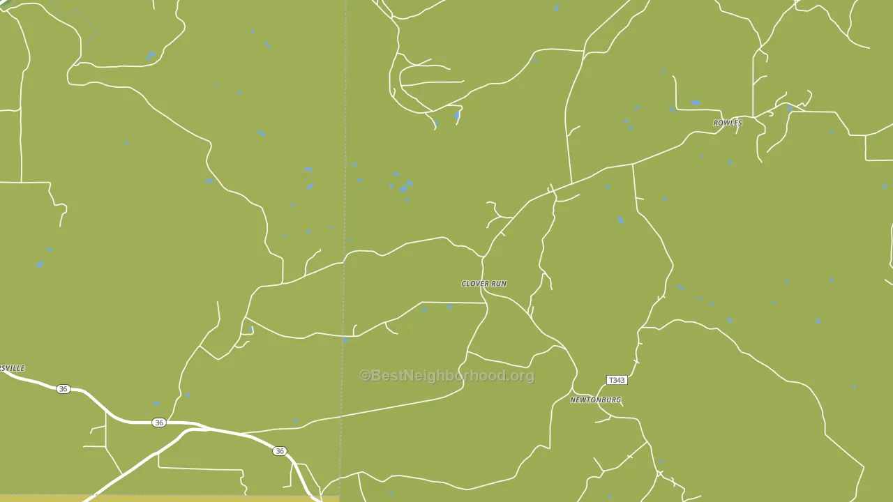 Clover Run, PA block-group voter-turnout map