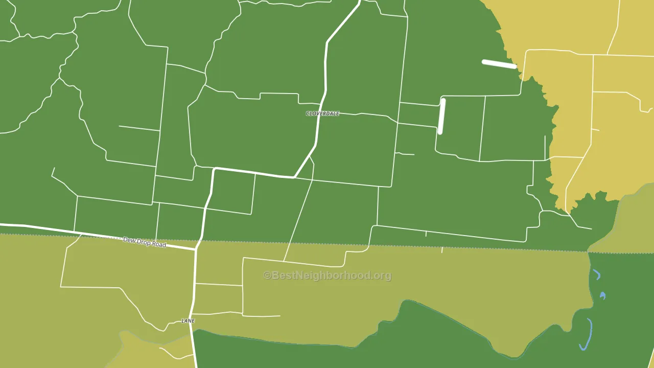 Cloverdale, TN block-group voter-turnout map